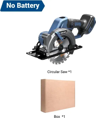 Produktbild von Akku-Handkreissäge 150 mm - Holzsäge - Bürstenloser Motor - 20V ohne Akku - 6800 U/min - 51 mm Schnitttiefe