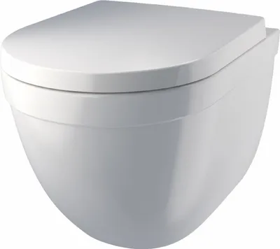 Produktbild von Primaster Wand WC spülrandlos Megara Tiefspüler weiß inkl. WC Sitz