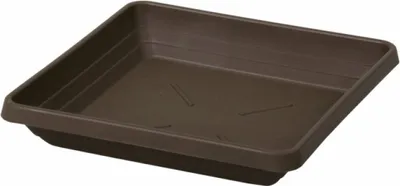 Obrázek produktu pro Miska pod květináč 40x40cm QUATTRO hnědá CZ