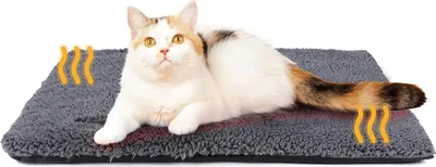 Produktbild von Katzendecke fš¹r Katzen,Selbstheizende Katzendecke 73* 48cm W?rmedecke Ohne Strom Heizdecke Katze Flauschig Waschbar Katzendecke Selbstw?rmend Ger?uschlos Katzen(Grau)