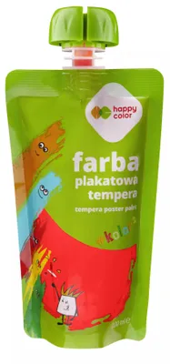 Zdjęcie produktu dla Happy Color Farba tempera czerwona 100 ml