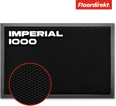 Zdjęcie produktu dla Wycieraczka Imperial 1000 Innowacyjna siatka 3D zapewniająca skuteczną filtrację Czarny 90 x 150 cm