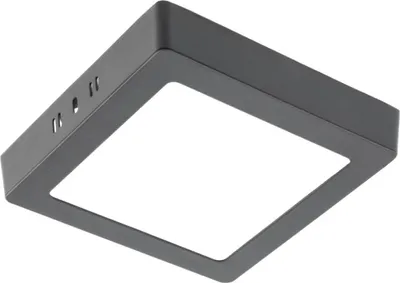 Produktbild von 13w LED Aufputz Deckenlampe Deckenpanele Deckenleuchte in schwarz eckig|170mm|Neutralweiß|1020 Lumen