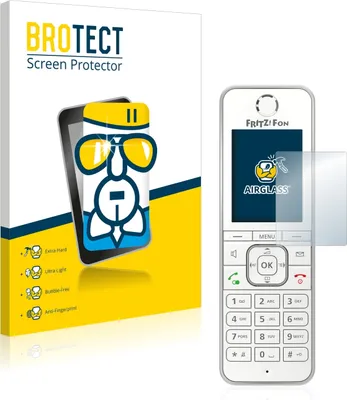Produktbild von BROTECT Schutzglas für AVM Fritz!Fon C6 Schutzfolie Panzer Folie Glas Display Schutz klar