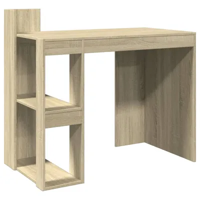 Zdjęcie produktu dla Biurko, Dąb Sonoma, 103,5X56,5X94 Cm, Materiał Drewnopochodny Lumarko!