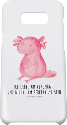 Produktbild von Mr. & Mrs. Panda Samsung Galaxy S8 plus Handyhülle  Axolotl Niedlich - Weiß - Geschenk, Liebe, Handy, Lebensweisheit, Case, Weisheit, Hülle, Fröhlich, Freundin, Cover