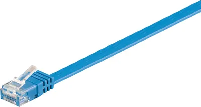 Produktbild von CAT 6 Netzwerkkabel  Flach U/UTP, blau, 5m