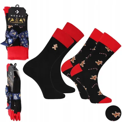 Produktbild von Moraj Herren Weihnachts-Socken Set 2 Paar Größe 43-45