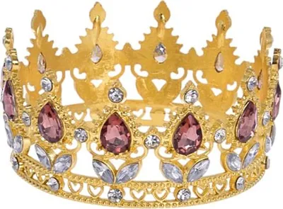 Produktbild von Tortendeko KRONE gold pink Topper 8cm