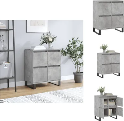 Produktbild von vidaXL Sideboard Betongrau 60x35x70 cm Holzwerkstoff -  Sideboards