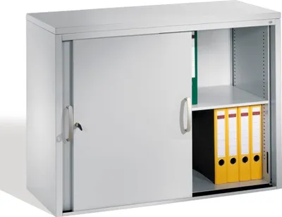 Produktbild von CP Schiebetürenschrank, grau, 1 Fachboden, Breite: 100 cm