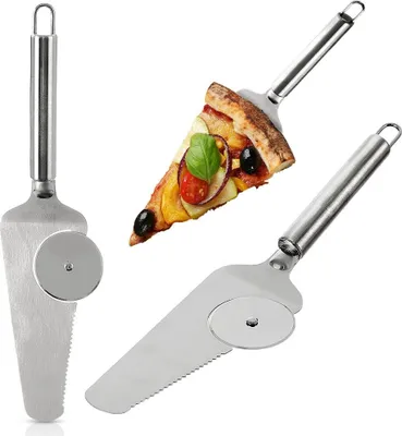 Produktbild von Orion Pizzamesser & Pizzaheber Pizzaspatel Pizzaschneider Pizzaschaufel Edelstahl 28 cm