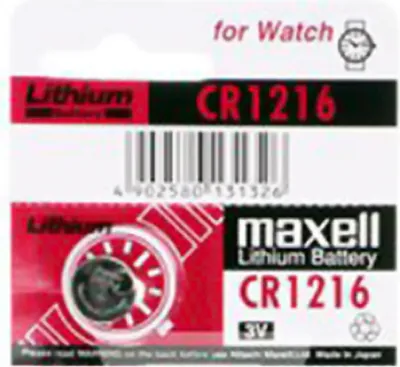 Produktbild von Maxell Lithium Knopfzelle CR1216, DL1216, ECR1216, 3V, 25mAh