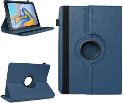 Produktbild von Tablet Hülle für Samsung Galaxy Tab A 10.5 2018 Tasche Schutzhülle 360° DrehbarFarben:Blau