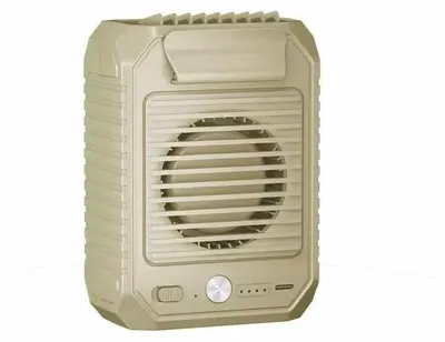 Produktbild von Mini Gürtelventilator - Turbo-Lüfter - 10000 mAh Akku - 3 Stufen - Leise - USB-Aufladung - Khaki