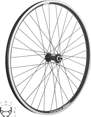 Produktbild von Vorderrad 26" FORCE CLASSIC 559x19 "V" HBTX500 36sh