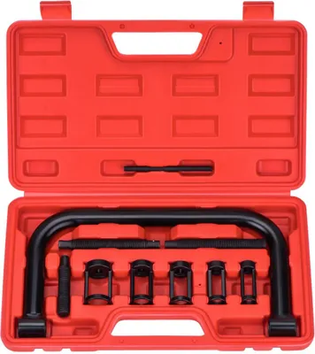 Produktbild von KRAFT&DELE | Ventilfederspanner Set, 10-teilig, C-Klemme, Ventilfeder Spanner Satz, Ventilfederkompressor, KFZ Motorwerkzeug