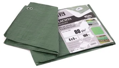 Obrázek produktu pro Plachta 80g ZELENÁ 4x5m