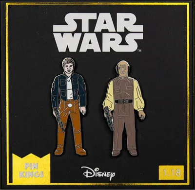 Produktbild von Anstecker Star Wars - Han Solo & Lobot (Pin Kings)