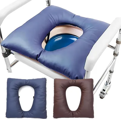 Image de Coussin de siège pour toilettes anti-escarres avec ouverture centrale