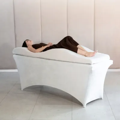 Obrázok produktu pre Wave - matrace s pamäťovou penou | Pre kozmetické lehátka | Na predlžovanie rias, kozmetičky, 180x60 cm, biela