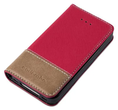 Obrázek produktu pro Cadorabo pouzdro pro Apple iPhone 4 / 4S Protective Case in Red SHandy Case Pouzdro typu kniha Cover Faux Leather