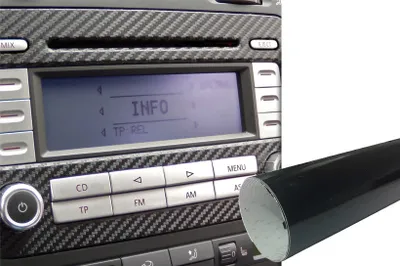 Produktbild von Premium Innenraum Zierleisten Dekor Blende Design Folie Auto Set Schwarz Glanz