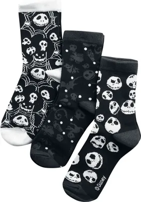 Produktbild von The Nightmare Before Christmas Socken Damen Skulls And Cobwebs multicolor EU 35-38