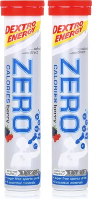 Produktbild von Dextro Energy Zero Calories Brausetabletten Berry 80g (2er Pack)