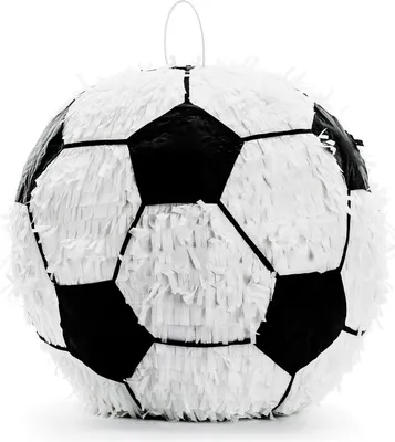 Produktbild von Piñata 35x35x35cm Fußball zum Befüllen Schwarz / Weiß