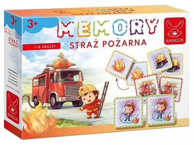 Produktbild von KANGUR Memory-Spiel Feuerwehr 41107