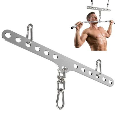 Productafbeelding van Solidchoice - Roestvrij Stalen Adapterplaat voor Kabeltraining met 3 Karabijnhaken