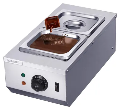 Chocoladeschmelzgerät 6 l, 2 Behälter, 600 W, Edelstahl, 220 V