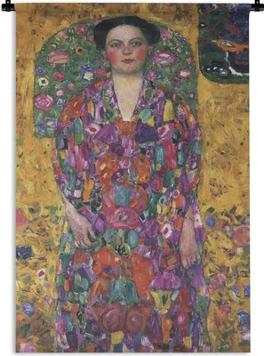 Produktbild von MuchoWow® Wandteppich Wandbehang Porträt von Eugenia Primavesi - Gustav Klimt 60x90 cm Tapisserie Dekoration Wandtuch - Foto-Teppich - Abwaschbar