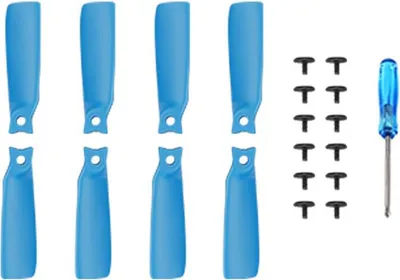 Produktbild von Für DJI Flip Drohne BRDRC 2 Paar Farbenfrohe Color Ersatz Propeller Blätter Blau