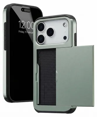 Obrázok produktu pre Zadný kryt imoshion s držiakom na karty pre Apple iPhone 18 Pro / 17 Pro - zelený