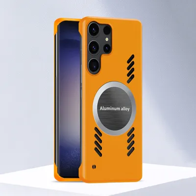Produktbild von Galaxy S23 Ultra Hülle, Frameless PC Matt Kühlabdeckung Loch Wärmeableitung Schutzhülle für Samsung Galaxy S23 Ultra Orange