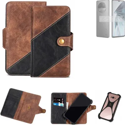 Produktbild von K-S-Trade Handyhülle Schutzhülle Bookstyle Case kompatibel mit ZTE Extress 50 Klapphülle Cover Hülle Schutztasche 1x
