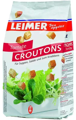Image de Croûtons croustillants Leimer Bon Appetit à la tomate 500g