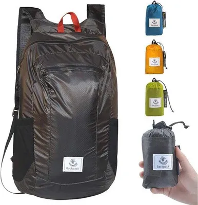 Produktbild von Famanu Faltbarer Wanderrucksack Uni - Ultraleicht und Strapazierfähig