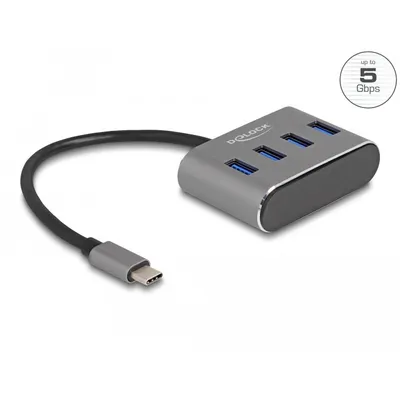 Obrázek produktu pro DELOCK 4 Port USB 5 Gbps Hub mit USB Type-C Anschluss # USB