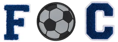 Produktbild von Baagl Klett Patches 3er Set Schulranzen Rucksack Gymsack - Fussball FC – FC Fußball