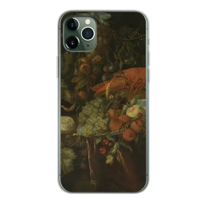 Produktbild von MuchoWow® Handyhülle Schutzhülle Hülle für iPhone 11 Pro Max Stilleben mit Obst und einem Hummer - Gemälde von Jan Davidsz. de Heem Silikon Softcase Handy Hülle - Schutz