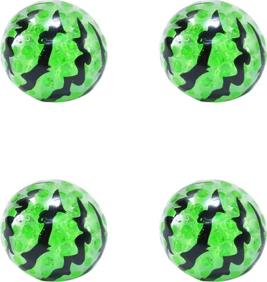 Produktbild von 4er Set Flutschi Wassermelone Squeeze Ball Antistress je ca. 5,5 cm gefüllt mit Perlen