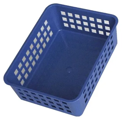 Produktbild von Stapelkorb A6 blau EUROHOME® – aus Kunststoff, 18x14x6cm – für Zeitschriften, Spielwaren und auch Handtücher