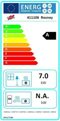 Image de Poêle à bois fonte 7kw noir - Godin - 411106NOIR - rosnay