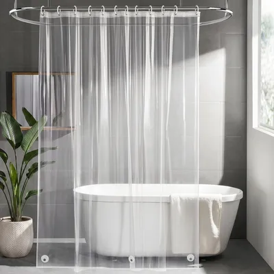 Produktbild von Duschvorhang schimmelresistent, 180x200 cm, wasserdicht, mit 12 Haken, für Bad und Dusche
