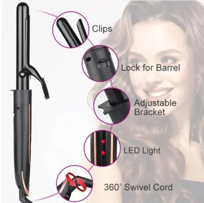 Produktbild von 5-in-1 Lockenstab Set mit LED Display, austauschbaren Aufsätzen für alle Haartypen
