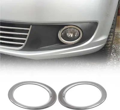 Immagine prodotto di Cornice del faro antinebbia per VW Touran 2010-2015 in acciaio inox argento 2pcs