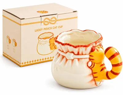 Kreative Kaffeetasse aus Keramik mit Schweinenase, 350 ml, Gelb